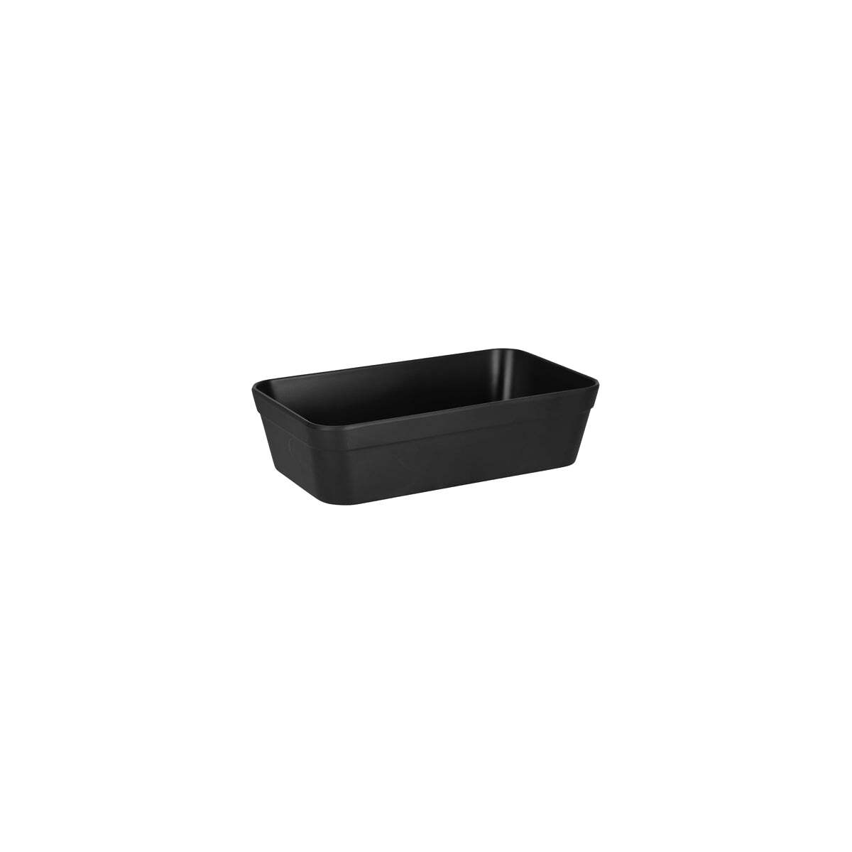 Zicco Melamine Large Insert Bowl Solid Black 230x140x60mm