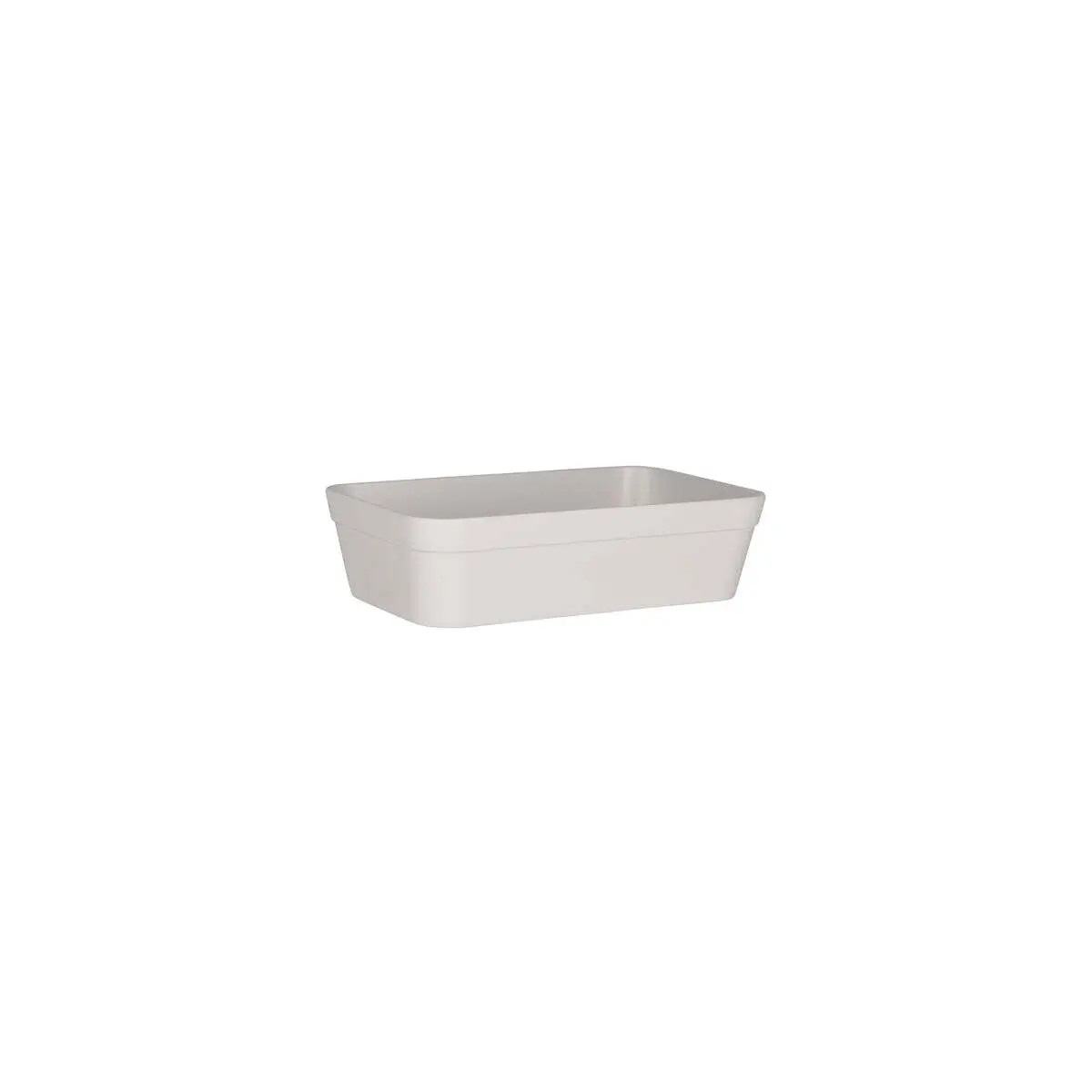Zicco Melamine Large Insert Bowl Solid White 230x140x60mm