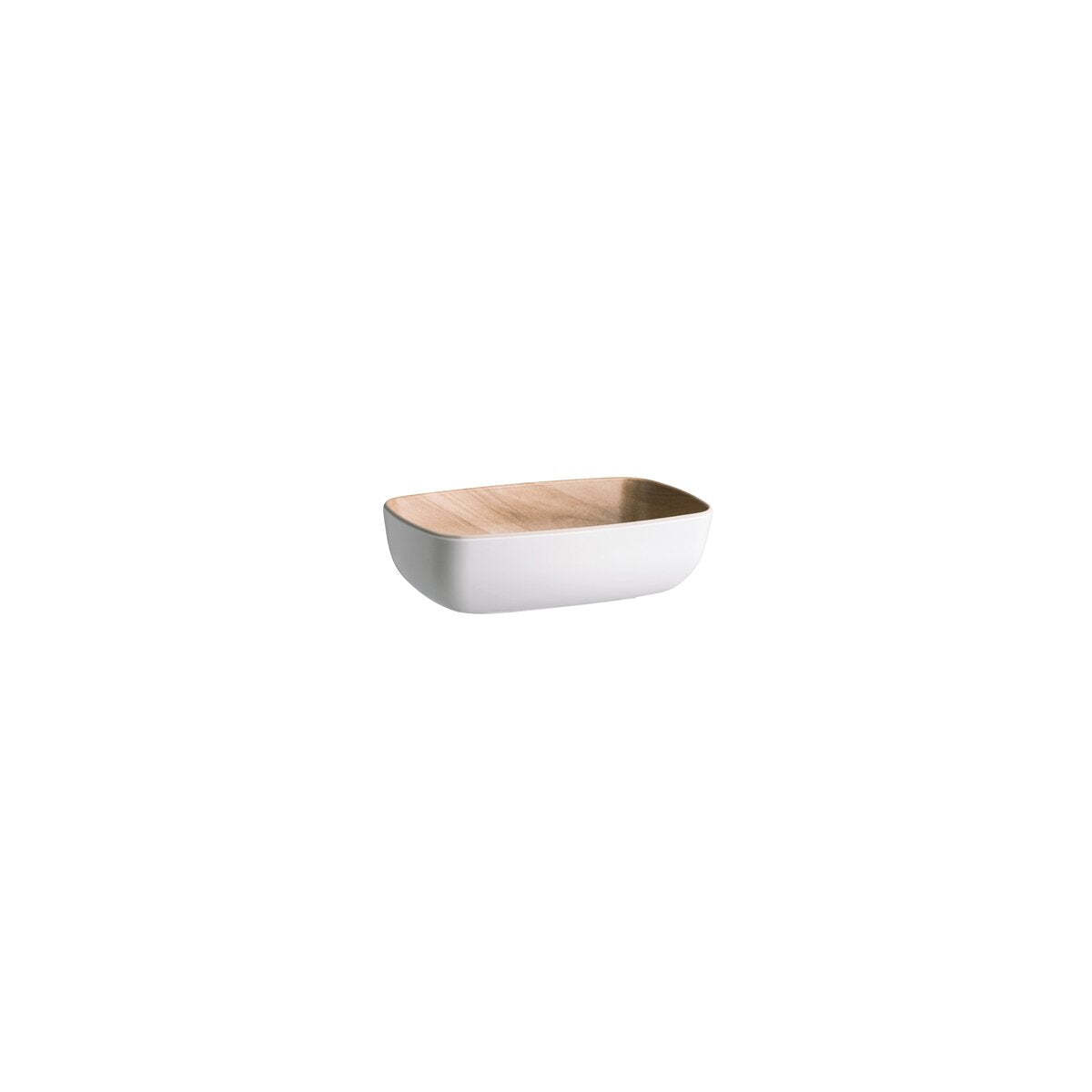 Zicco Melamine Echo White/Birch GN 1/9 Bowl 176x108x55mm