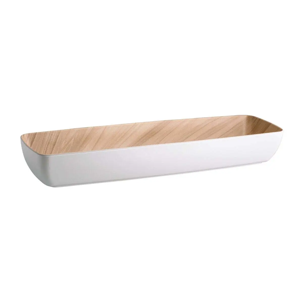 Zicco Melamine Echo White/Birch Bowl GN 2/4 530x162x75mm