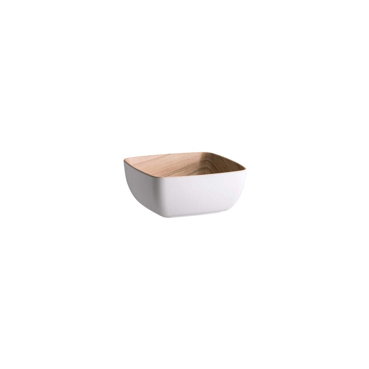 Zicco Melamine Echo White/Birch Serving Bowl 176x162x75mm