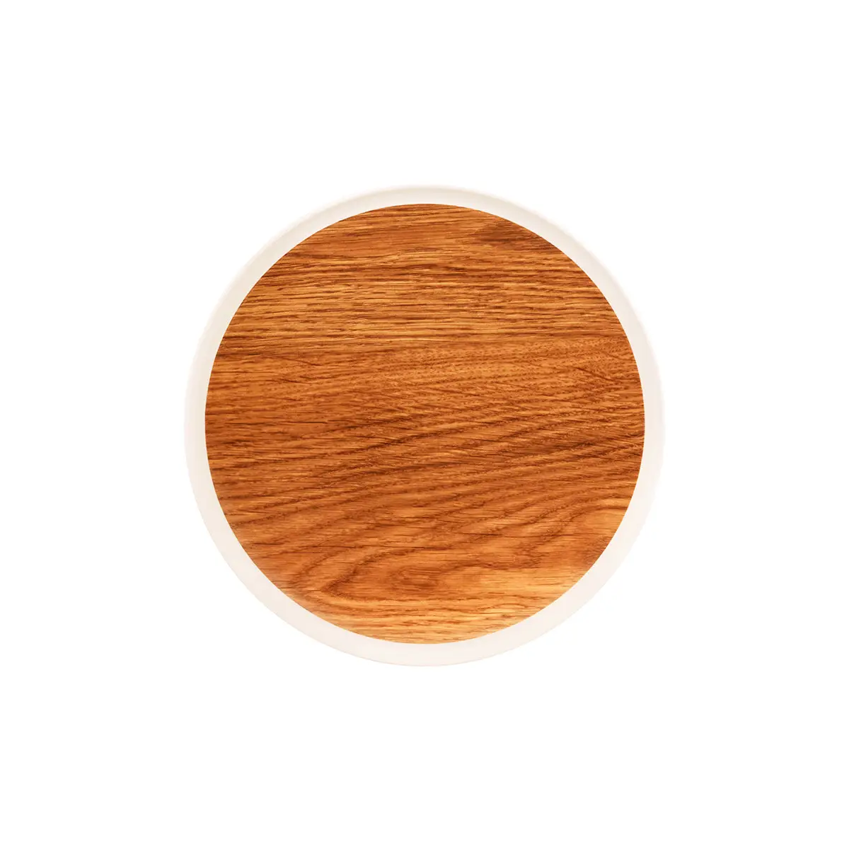 Zicco Zicco Melamine Contempo Oak Round Tray 405x15mm