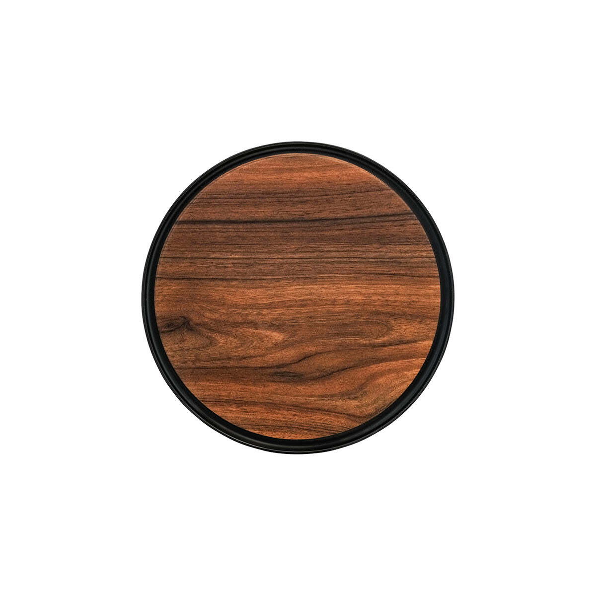 Zicco Melamine Contempo Round Anti-Slip Tray Dark354x15