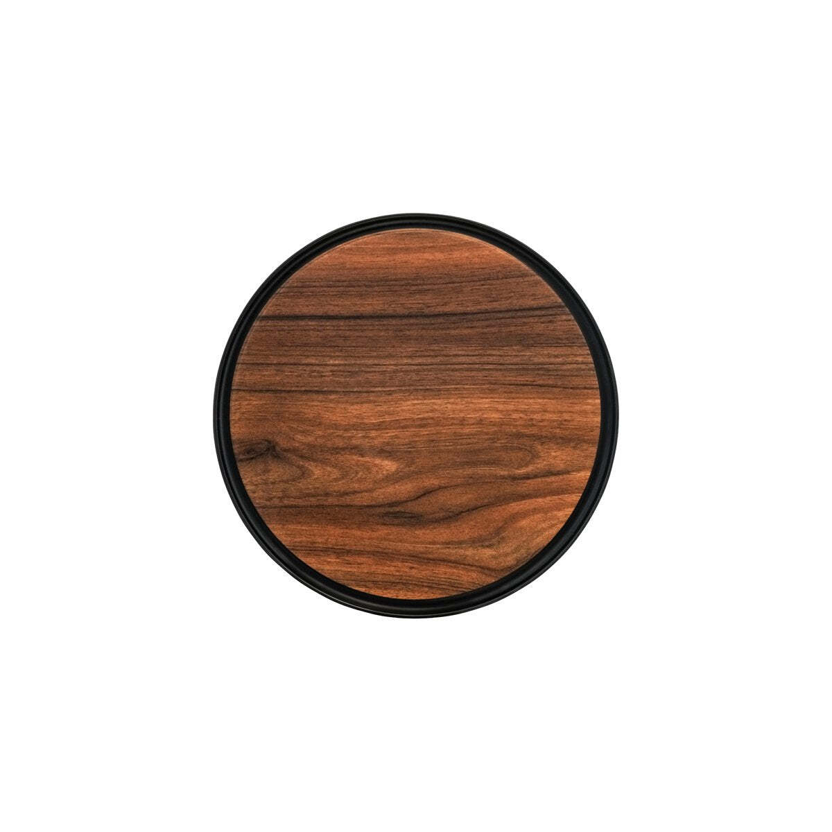Zicco Melamine Contempo Round Anti-Slip Tray Dark304x15
