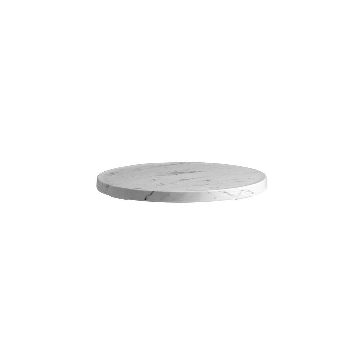 Zicco Melamine Form White Marble Round Board 285x18mm