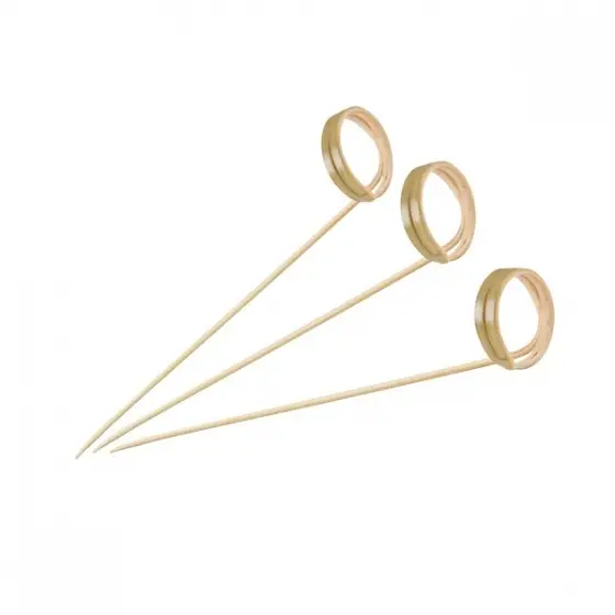 Design En Bouche Bamboo Skewer-Twist Ends| 120Mm | 100Pcs/Pack 