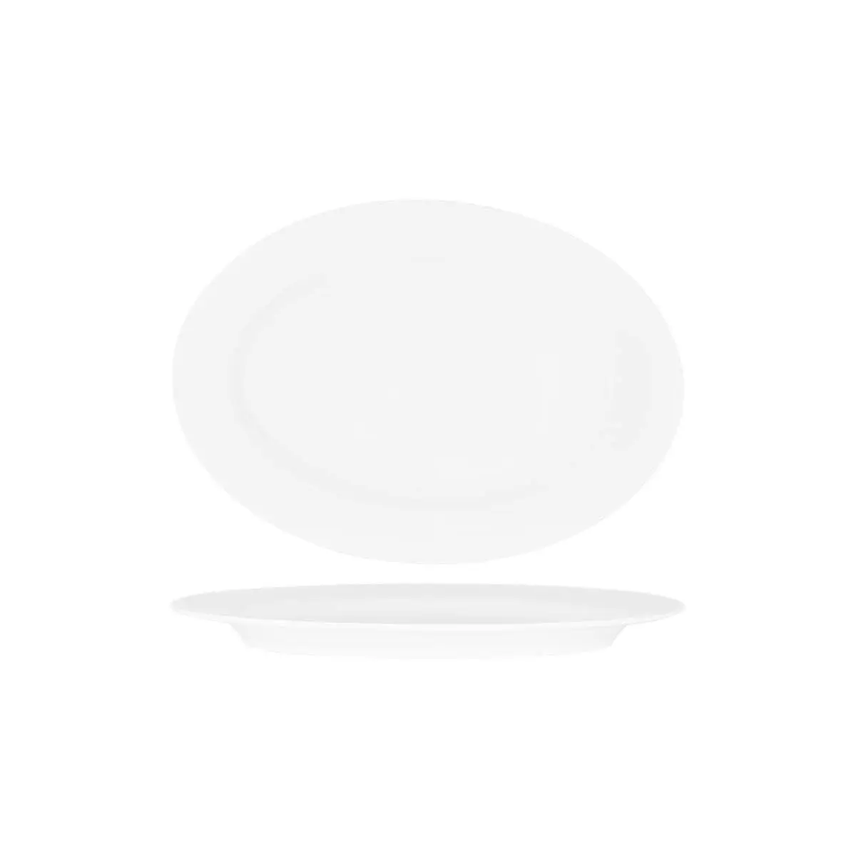 Superware Oval Platter 300mm Rimmed White 