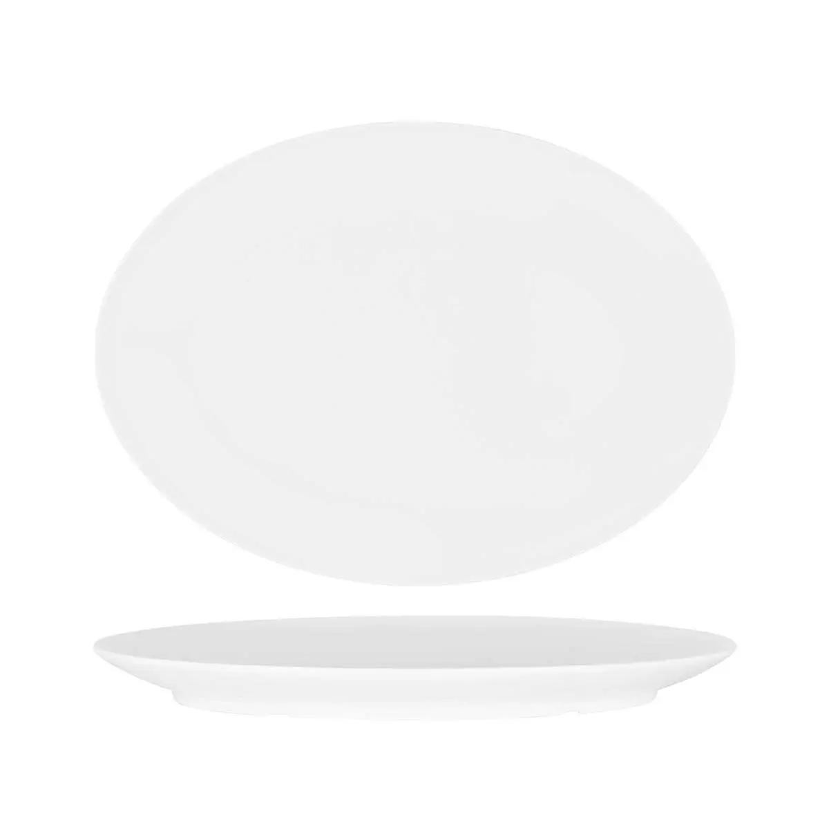 Superware Oval Platter 410mm Coupe White 