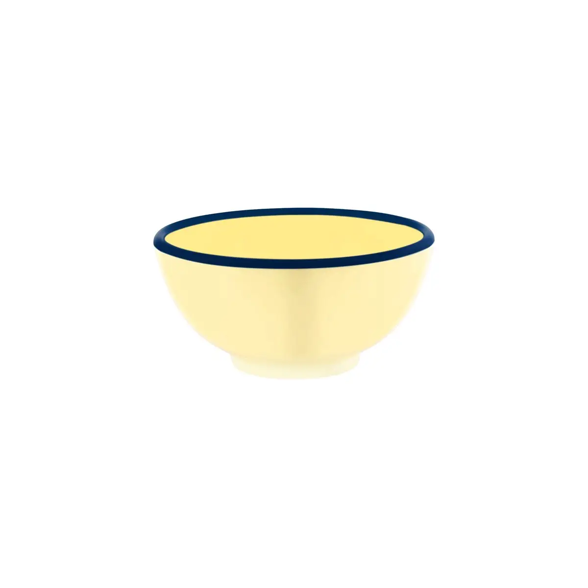 JAB Melamine Vintage Yellow / Blue Rim Round Bowl 175x80mm / 1100ml