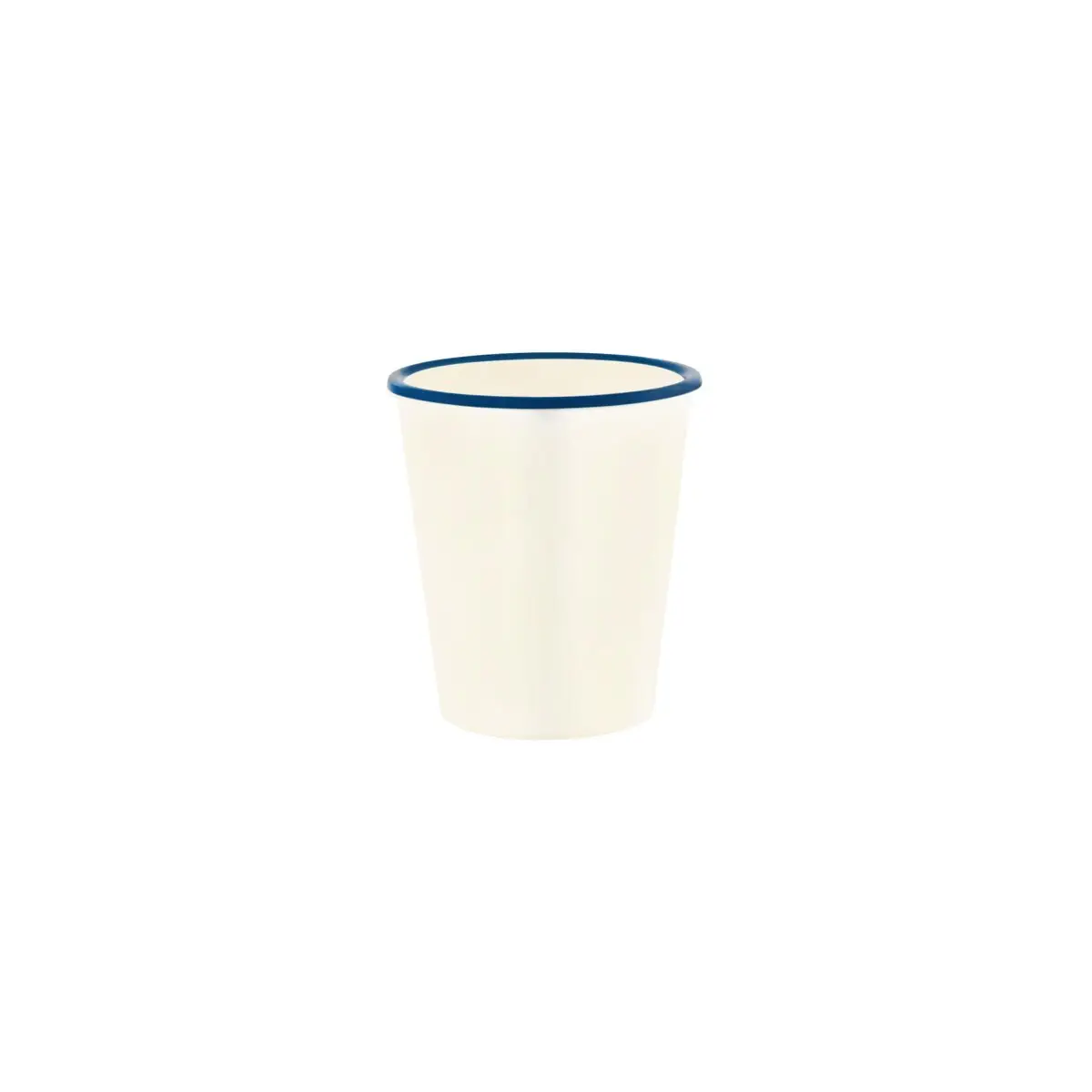 Jab Vintage Cream/Blue Rim Enamel Look Tumbler 80x90mm