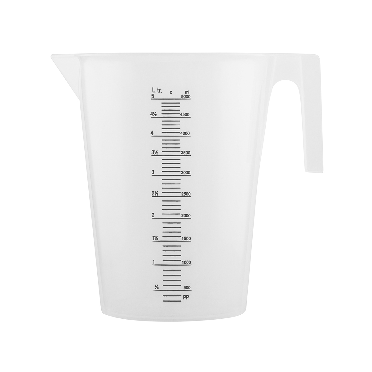 Measuring Jug-PP | Graduated | Stackable | 5.0Lt