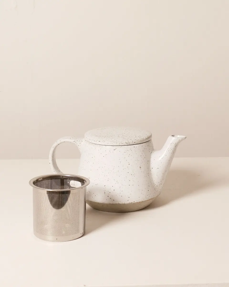 Robert Gordon Ritual Teapot   Speckled White Australian Made