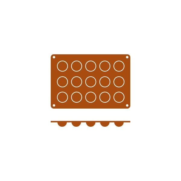 Silicon Mould-Bola | 15-Cup