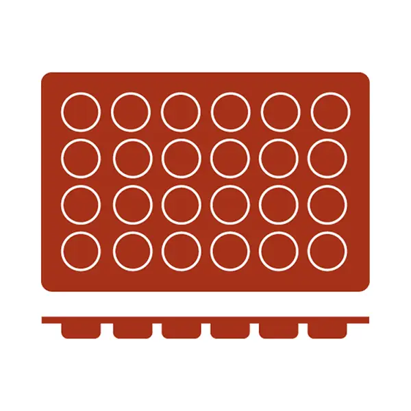 Frenti Silicon Mould-Pomponete | 24-Cup