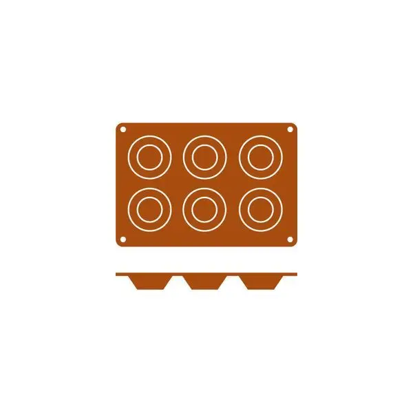Frenti Silicon Mould-Tartaleta | 6-Cup