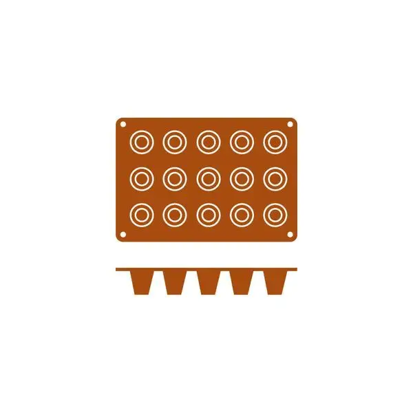 Frenti Silicon Mould-Mini Baba | 15-Cup