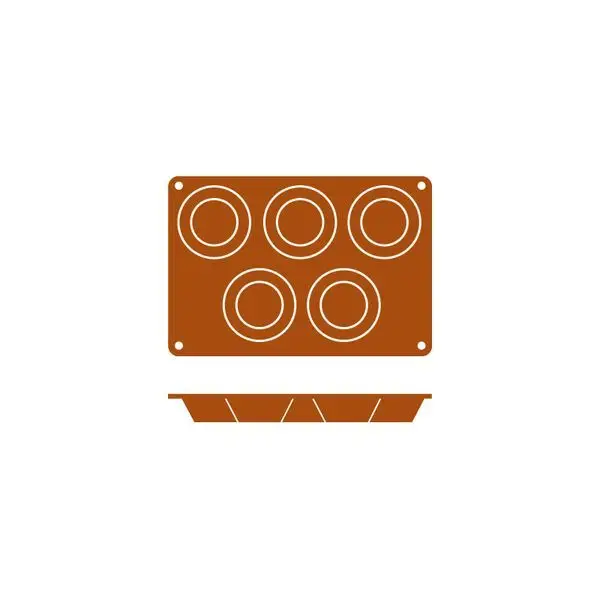 Frenti Silicon Mould-Muffin | 5-Cup