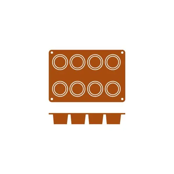Frenti Silicon Mould-Cilindro | 8-Cup