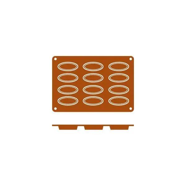 Frenti Silicon Mould-Barqueta | 12-Cup