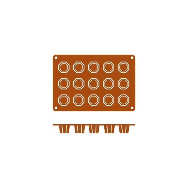 Silicon Mould-Octogono | 15-Cup