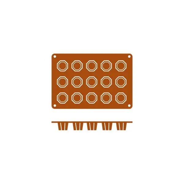 Frenti Silicon Mould-Octogono | 15-Cup