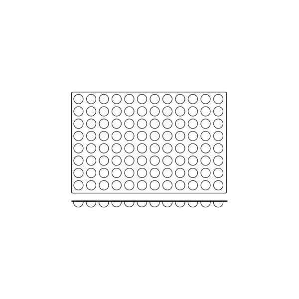 Frenti Prof Silicon Mould-Mini Half Sphere, 96-Cup, Cup Size: 35X17.5mm/11mL 