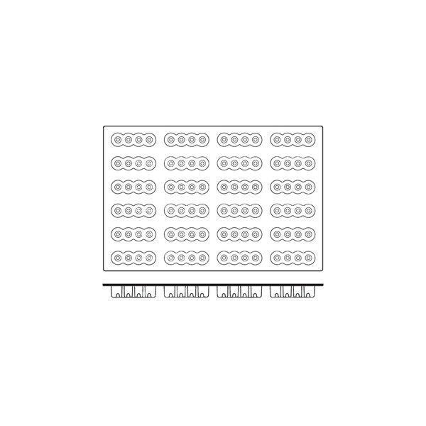Silicon Mould-Fourzero, 24-Cup, Cup Size: 117X33X34mm/103ml