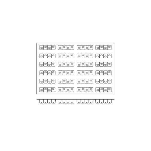 Silicon Mould-Kubriqub, 24-Cup, Cup Size: 118X30X32mm/103ml