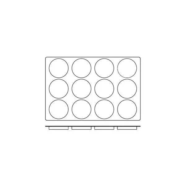Frenti Prof Silicon Mould-Disco, 12-Cup, Cup Size: 120X22Mm/120Ml
