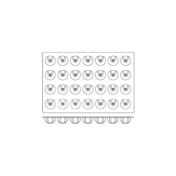 Frenti Prof Silicon Mould-Ecypse, 28-Cup, Cup Size: 70X37Mm/100Ml