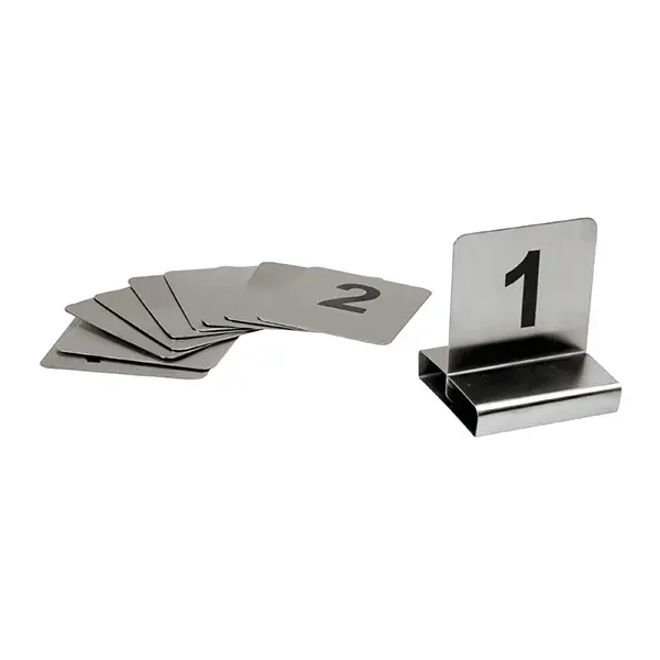 Trenton Flat Table Numbers-S/S | 70X60Mm | Set 1-10