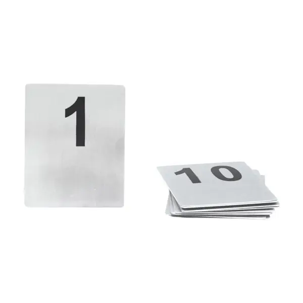 Trenton Flat Table Numbers-S/S | 100X80Mm | Set 31-40