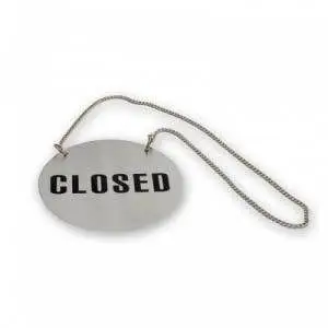 Trenton Open/Close Sign-S/S | With Chain