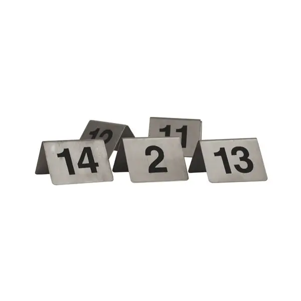 Trenton Table Number-S/S | A-Frame | 50X50Mm | Set 21-30