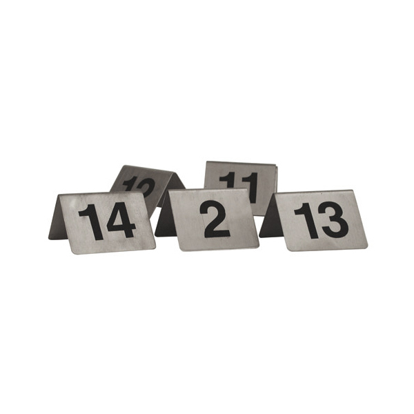 Table Number-S/S | A-Frame | 50X50mm | Set 41-50