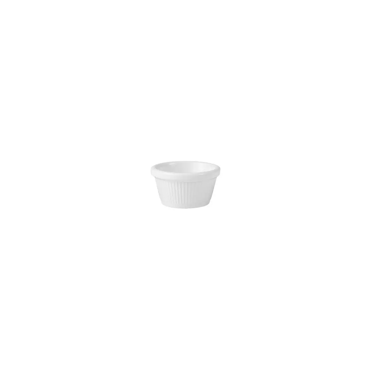 Ryner Melamine Ramekin-Flutted | 72mm | 40mm H | 60ml White