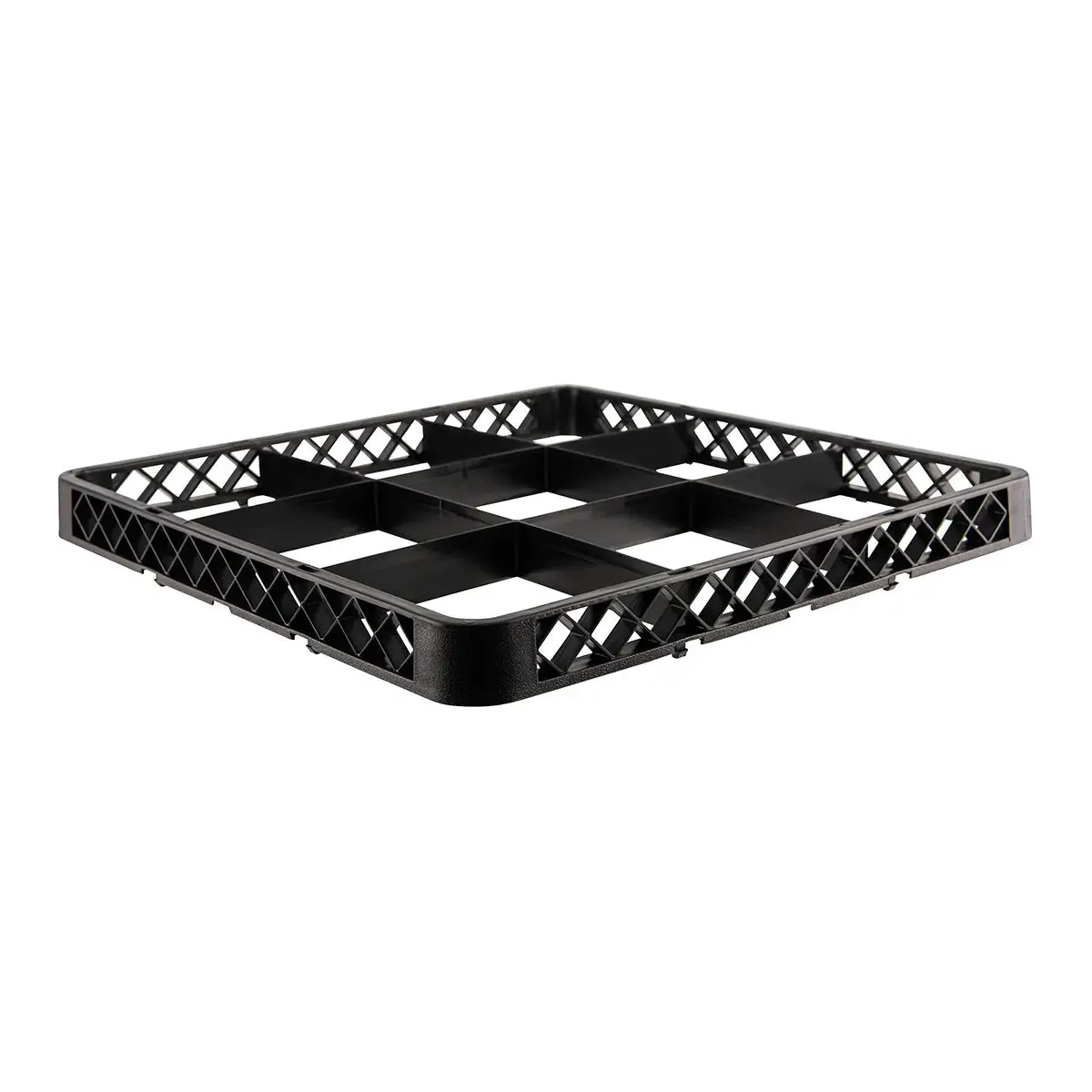 Glass Rack Height Extender Chef Inox Glass Rack Extender 9 Compartment Black 500x500x45mm