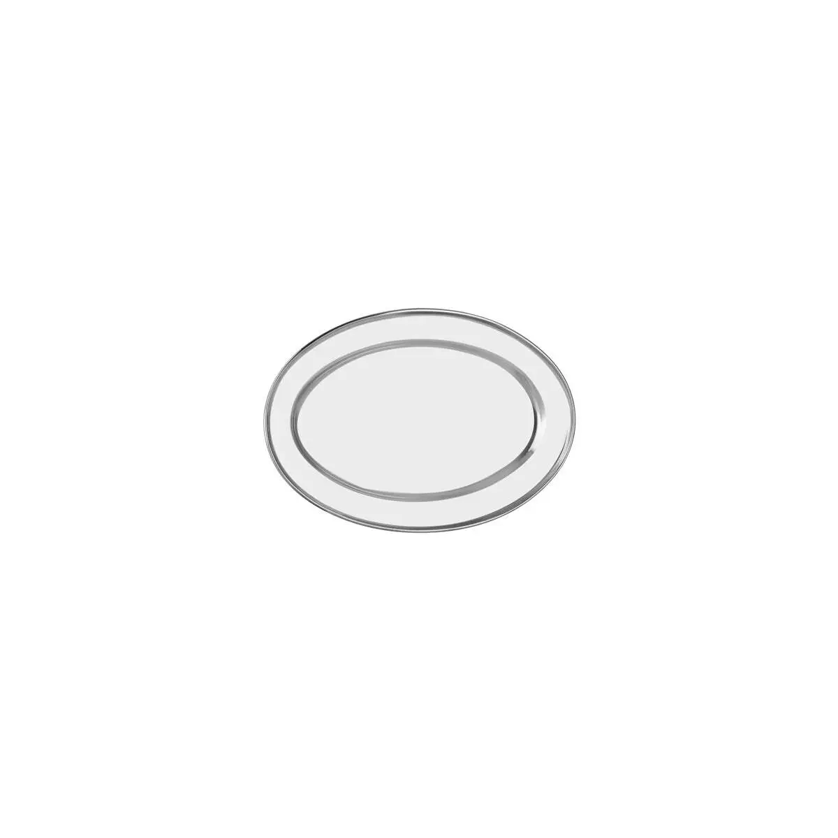 Chef Inox Oval Platter Rolled Edge S/S 250mm