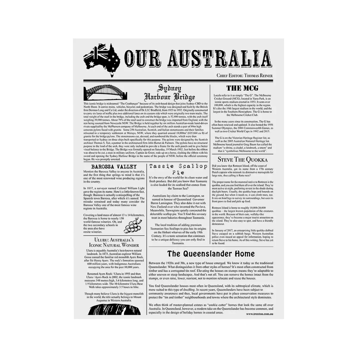 Moda Newsprint Greaseproof Paper 310X380Mm | 200 Sheets/Pack