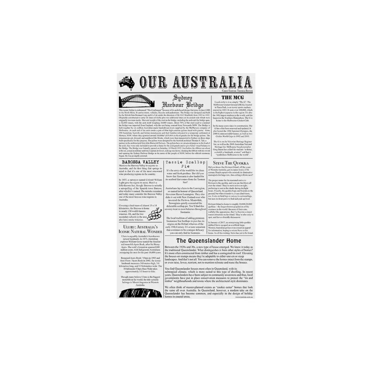 Moda Newsprint Greaseproof Paper 190X310Mm | 200 Sheets/Pack
