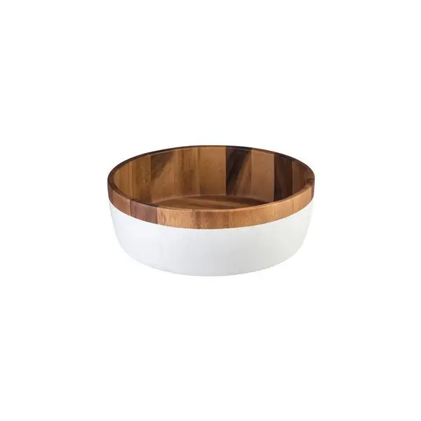 Moda Round Bowl-White Base | 300Mm Ø | 100Mm H
