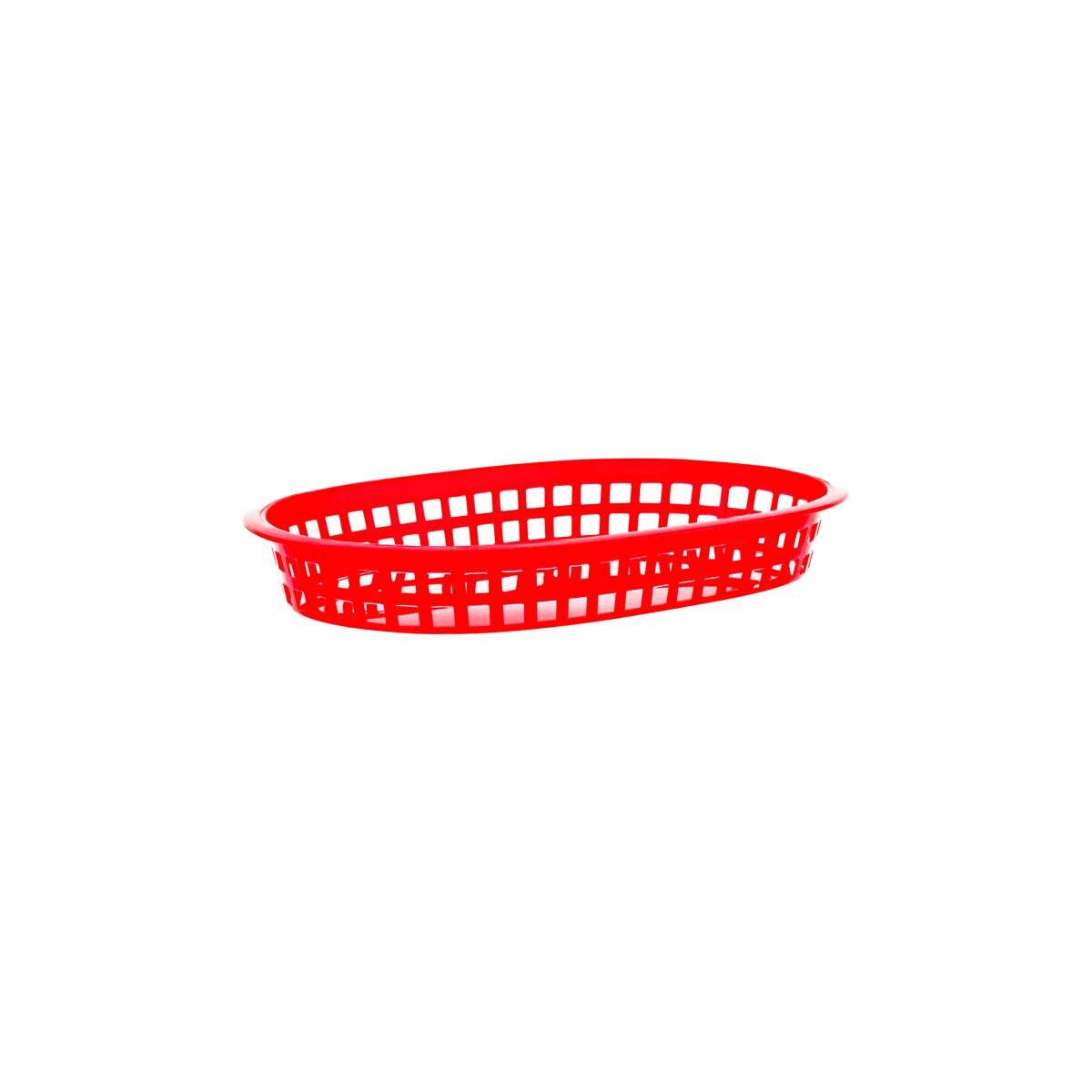 Chef Inox Coney Is Plastic Rect Basket 270x180x40mm Red