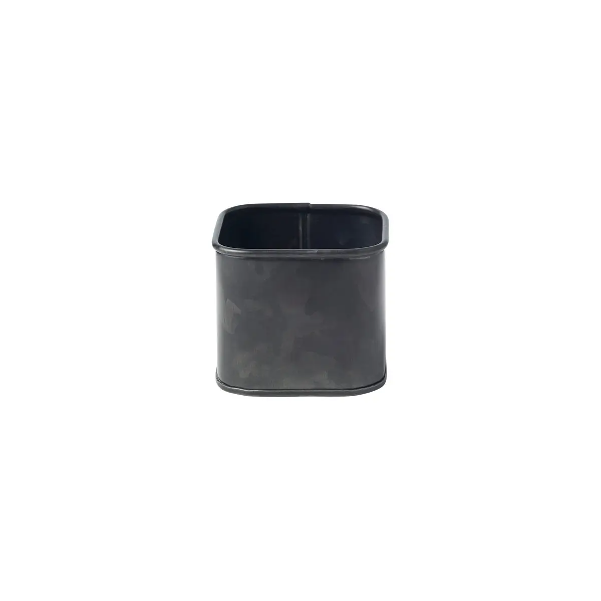 Chef Inox Coney Island Sugar Sachet Black Galvanised Cube 80x80x70mm