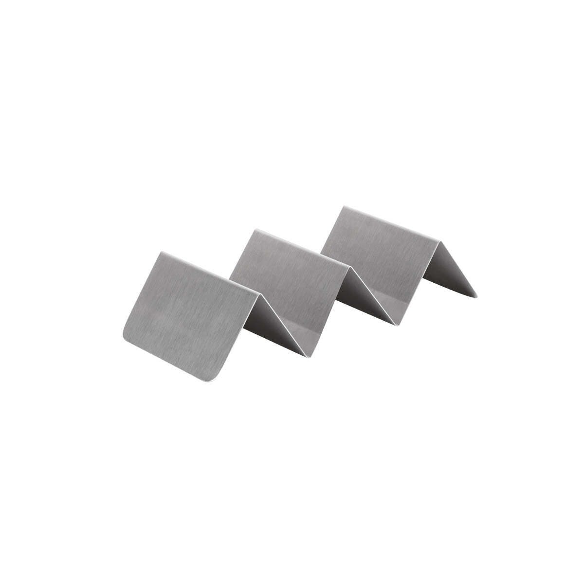 Chef Inox Coney Is 3-Comp S/S Taco Holder/Stand 240X60X40mm