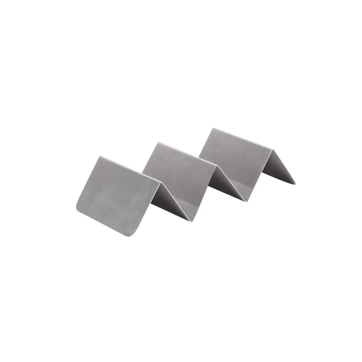 Chef Inox Coney Is 3-Comp S/S Taco Holder/Stand 240X60X40mm