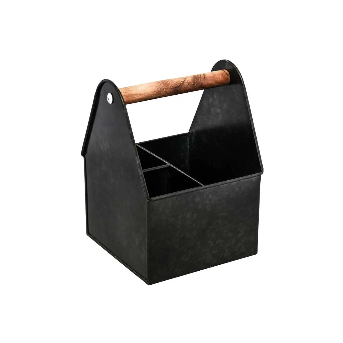 Chef Inox Coney Is Utensil Caddy 3-Comp Wdhdl 170x230mm Blk