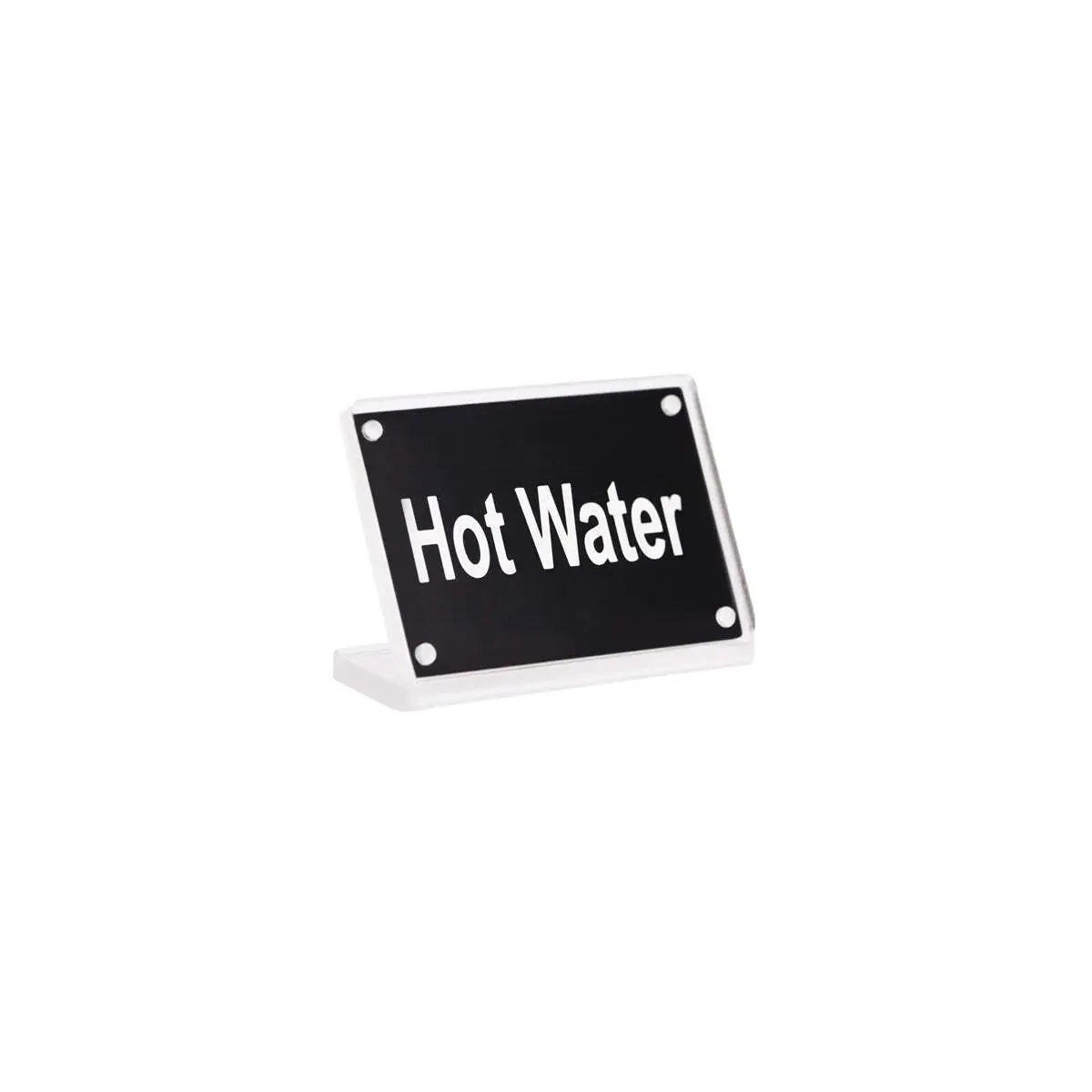 Buffet Sign- Acrylic W/S/S Magnet Plate "Hot Water"