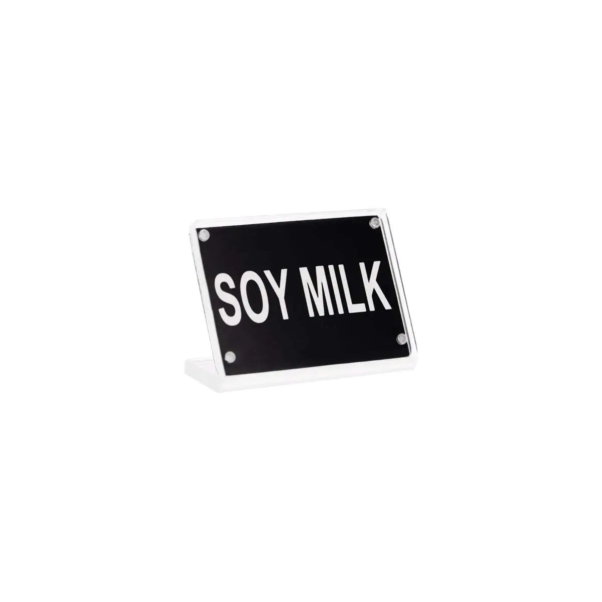 Buffet Sign- Acrylic W/S/S Magnet Plate "Soy Milk"