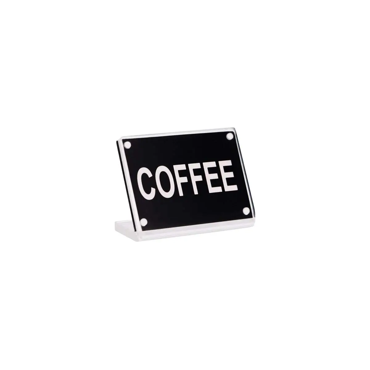 Buffet Sign- Acrylic W/S/S Magnet Plate "Coffee"