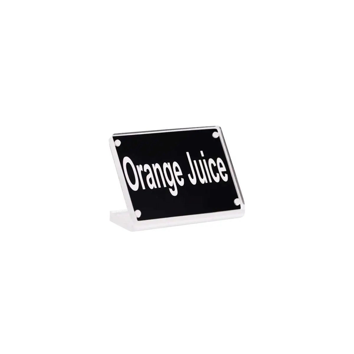 Buffet Sign- Acrylic W/S/S Magnet Plate "Orange Juice"